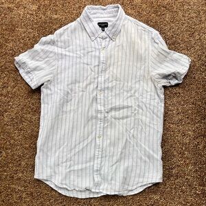 Club Monaco size M linen button down striped